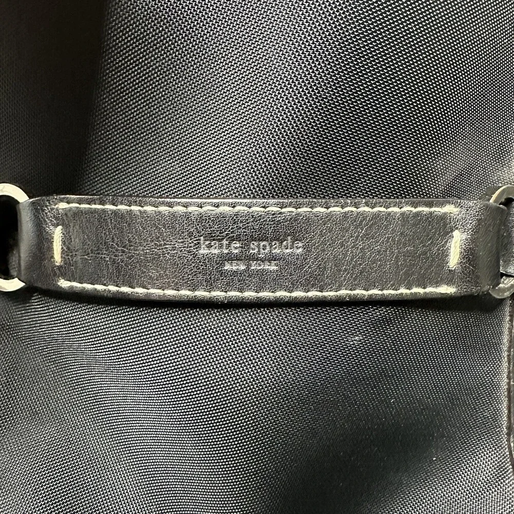 Vintage Black Kate Spade Baby Diaper Bag All-Occasion‎ Purse Ribbon Tie